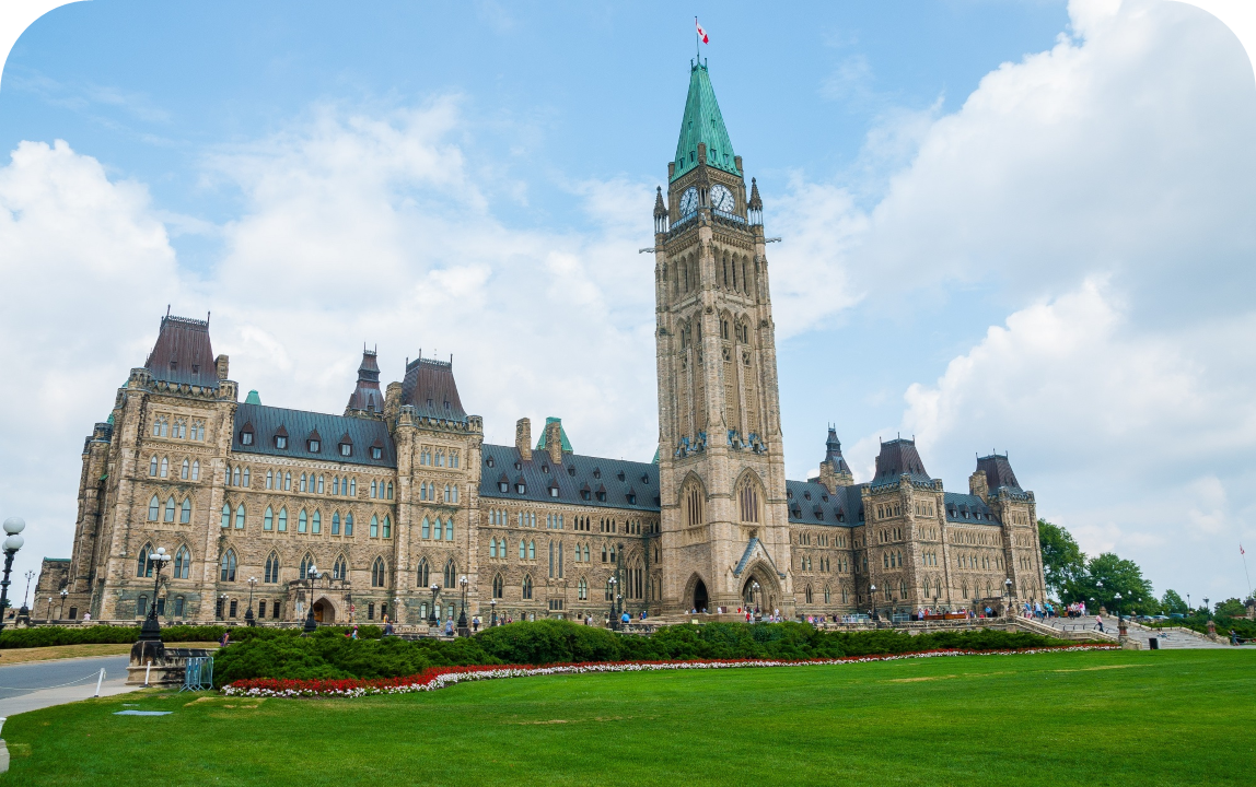 Parliament Hill building in Ottawa