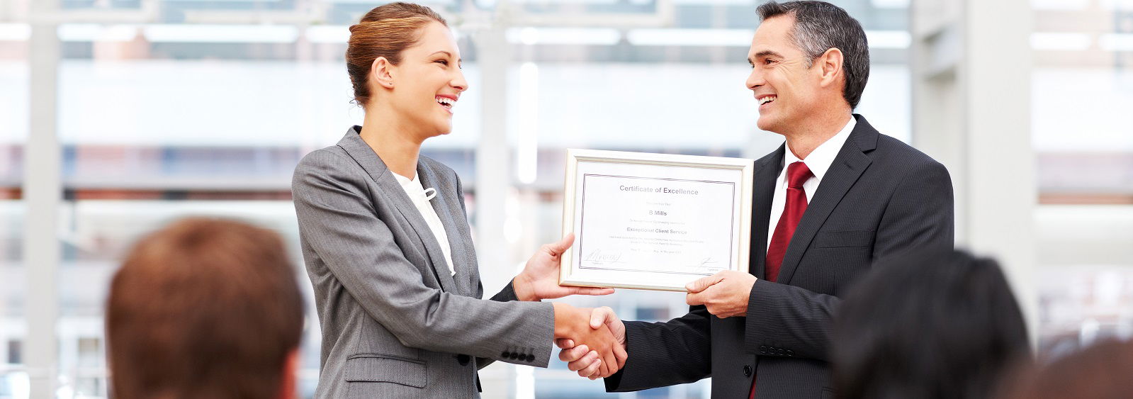 receiving designation, certification