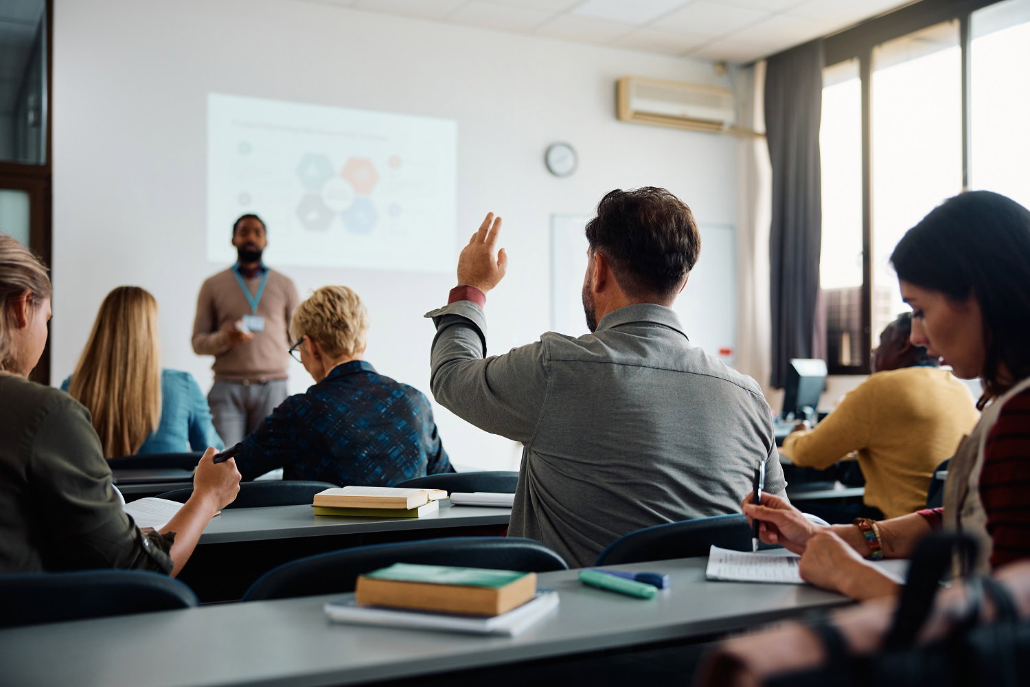Mortgage professional completing continuing education